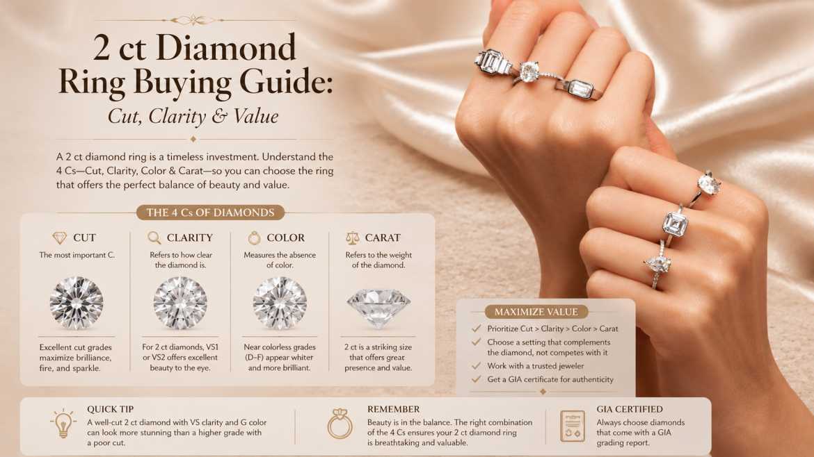 2 ct diamond ring buying guide