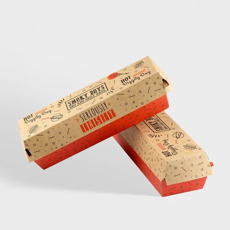 Custom hot dog boxes