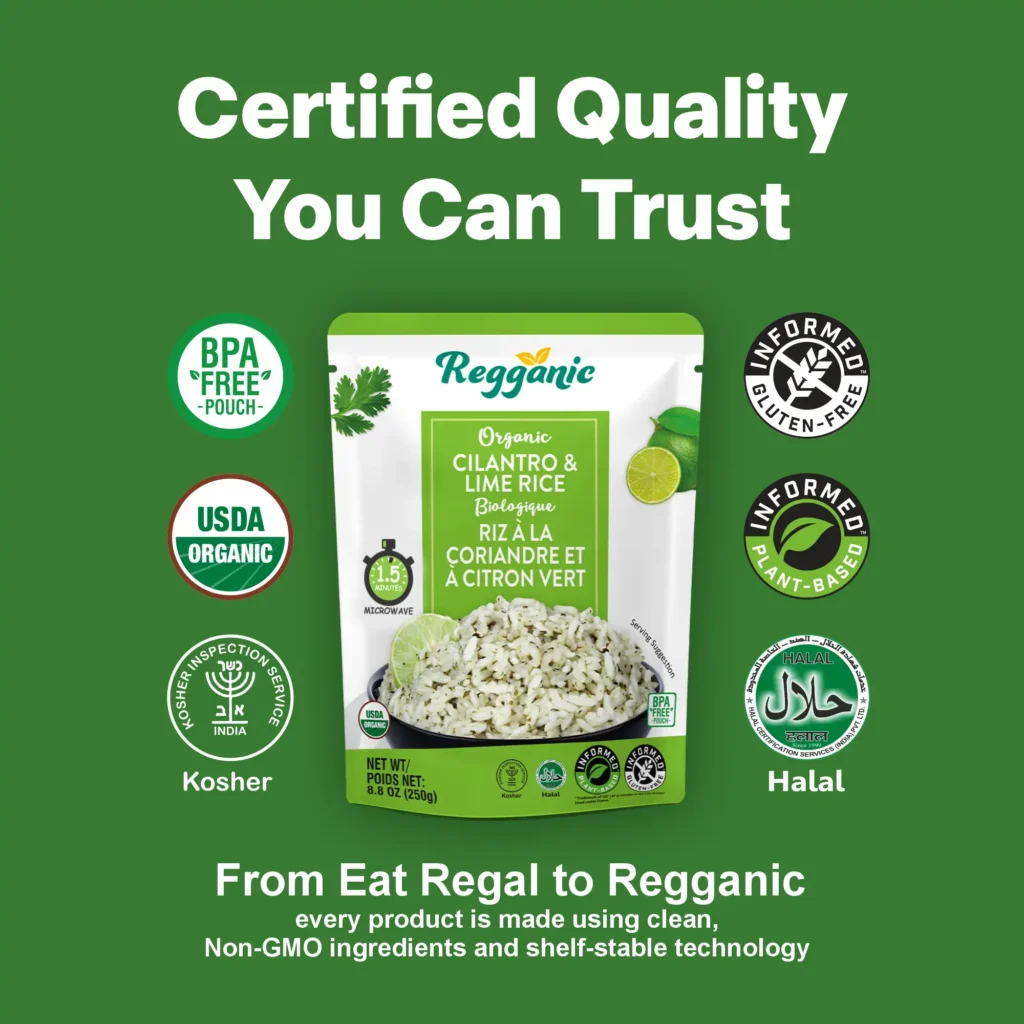 Regganic Organic Cilantro & Lime Rice